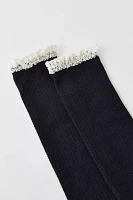 Waffle Knit Knee High Sock