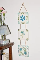 Mariana Tile Embroidered Wall Hanging