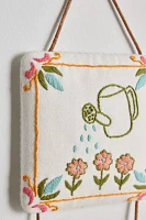 Mariana Tile Embroidered Wall Hanging