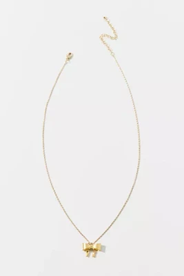 14k Gold Plated Retro Charm Necklace