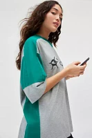 Skate Icon Graphic Oversized V-Neck Jersey Tee