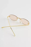 Rimless Micro Oval Sunglasses