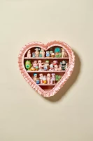 Satin Ruffle Heart Shape Wall Shelf