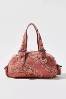 BDG Printed Denim Duffle Shoulder Bag