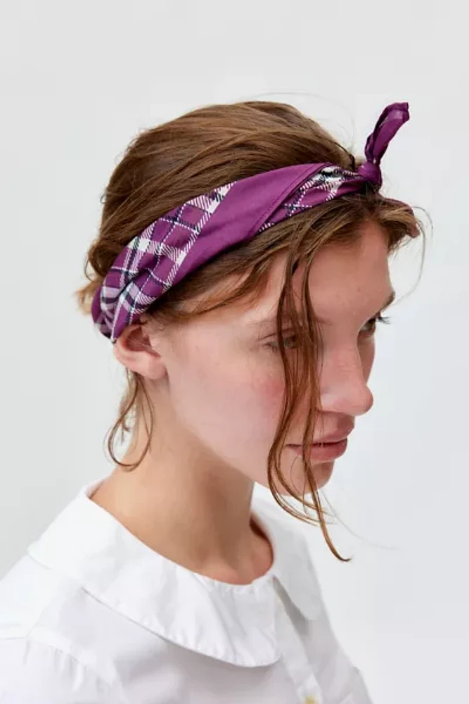 Plaid Cotton Bandana