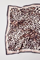 Leopard Print Silky Scarf