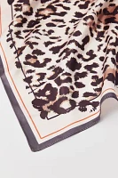 Leopard Print Silky Scarf