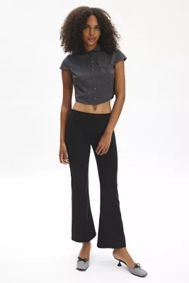 Silence + Noise Bella Pull-On Knit Flare Pant