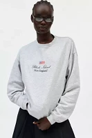 Rhode Island Embroidered Graphic Crew Neck Sweatshirt