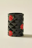 Rose Quilted Ceramic Bath Tumbler