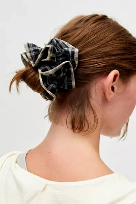 Plaid Ruffle Scrunchie