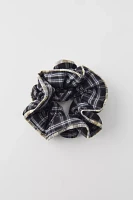 Plaid Ruffle Scrunchie