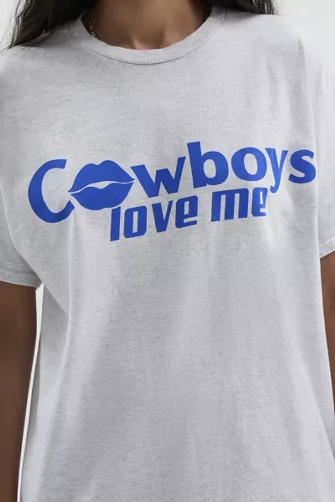 Cowboys Love Me Graphic T-Shirt Dress