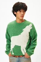 BDG Saddler Graphic Crew Neck Sweater