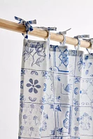 Mariana Tile Patterned Café Curtain Set