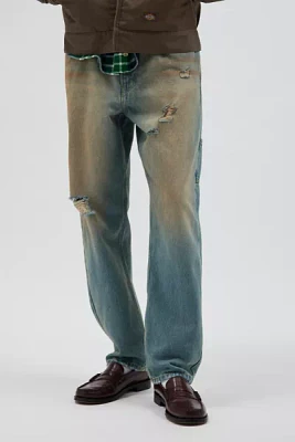 BDG Destructed Straight Fit Utility Jean