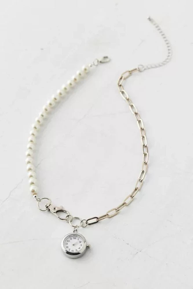 Harlow Pearl Watch Necklace