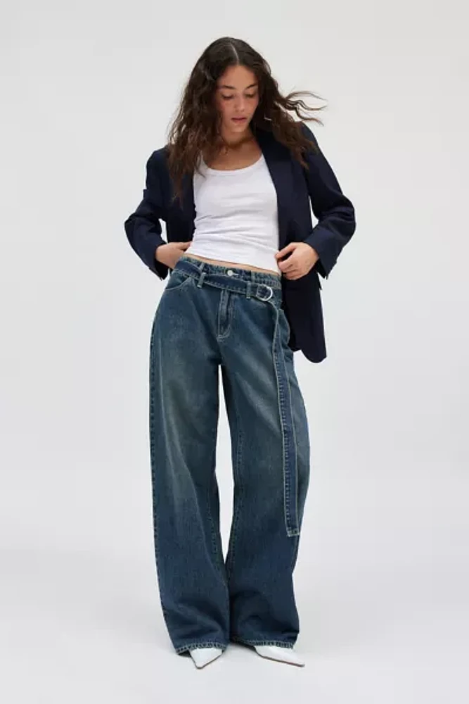 Abrand 95 Iveta Super Baggy Belted Jean