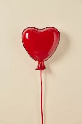 Mylar Heart Balloon Shape Resin Sconce