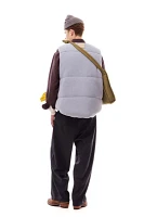 LC23 Puffy Padded Quilted Wool Vest