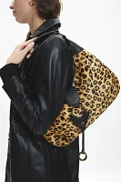 Silence + Noise Cheetah Print Hobo Bag