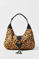 Silence + Noise Cheetah Print Hobo Bag