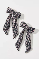 Ditsy Floral Hair Bow Clip Set