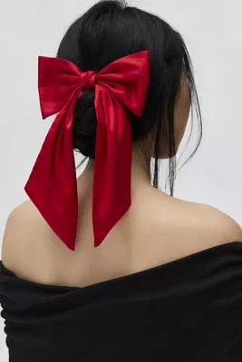 Matte Satin Bow Clip