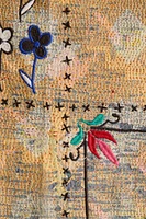 Urban Renewal Remnants Embroidered Kantha Tapestry