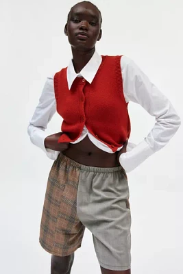 Urban Renewal Remade Plaid Suit Short