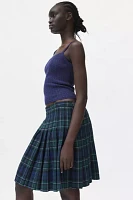 Urban Renewal Remade Raw Cut Plaid Midi Skirt