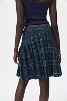 Urban Renewal Remade Raw Cut Plaid Midi Skirt