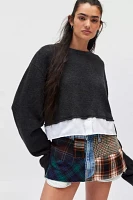 Urban Renewal Remade Crop Spliced Sweater