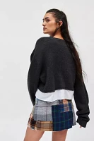 Urban Renewal Remade Crop Spliced Sweater