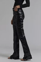 AFRM Dixon Faux Leather Straight Leg Pant