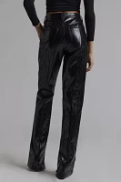 AFRM Dixon Faux Leather Straight Leg Pant