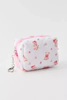 Mini Quilted Makeup Bag Keychain