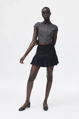 Urban Renewal Remade Solid Pleated Mini Skirt