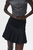 Urban Renewal Remade Solid Pleated Mini Skirt