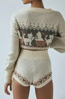 Out From Under Catching Feelings Fairisle Print Micro Short