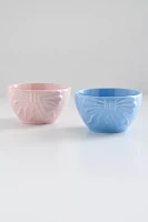 Bow Textured Ceramic Snack Bowl