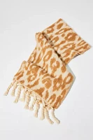 Leopard Print Woven Scarf