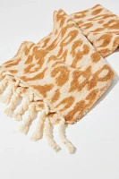 Leopard Print Woven Scarf