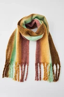 Ombre Striped Woven Scarf