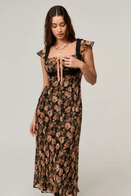 Kimchi Blue Floral Ocean Midi Dress