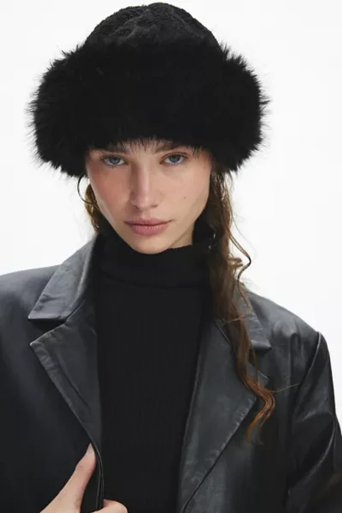 Faux Fur Cuff Fleece Hat