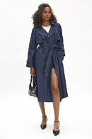 Ghospell Blakely Oversized Denim Trench Coat