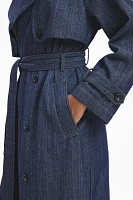 Ghospell Blakely Oversized Denim Trench Coat