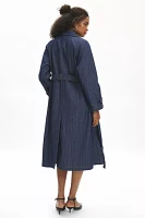 Ghospell Blakely Oversized Denim Trench Coat