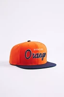 Mitchell & Ness Syracuse Orange Script Snapback Hat